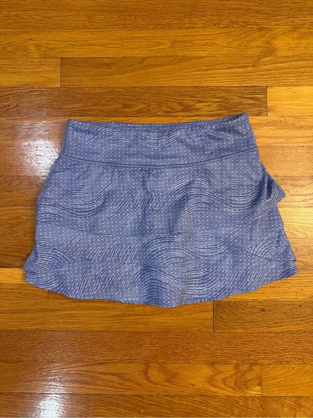 Athleta Girl Swing Skort in Periwinkle Blue Wave and Dot - Size XL/14